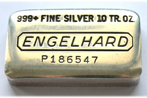 Silberbarren 10oz Feinsilber 999 311g Engelhard