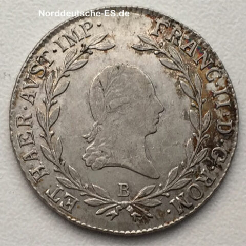 Austria Venedig Salzburg 20 Kreuzer Franz II Habsburg 1806