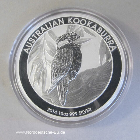 Australien Kookaburra 10 Oz Silber 2014