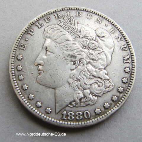 USA 1880 Morgan Dollar Silber