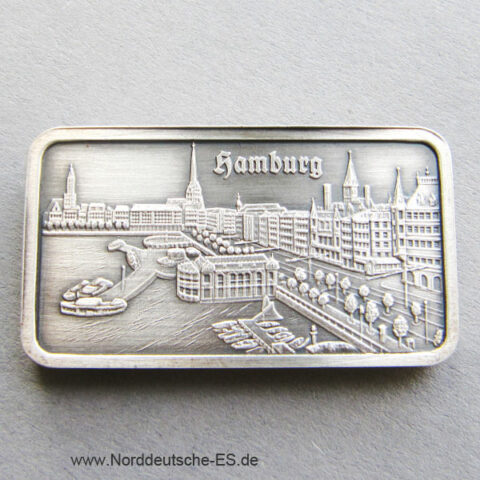 Silberbarren 1 oz Heraeus Hamburg Alster