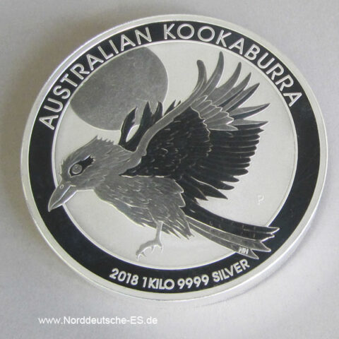 Australien 1 Kilo Silber Kookaburra 2018