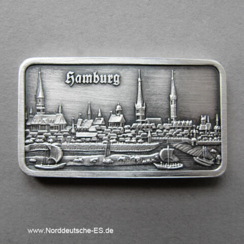 Silberbarren 1 oz Feinsilber 999 Heraeus Hamburg Stadt 1570