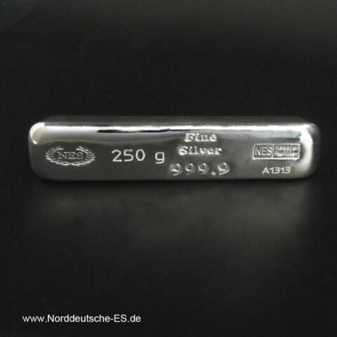 250g Silberbarren 9999 Norddeutsche-ES