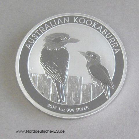 Australien Kookaburra 1 Oz Feinsilber 2017