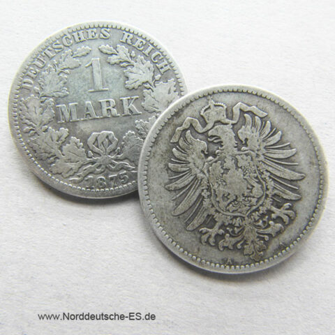 Deutsches Reich 1 Mark Silber 1873-1889 Kleiner Adler