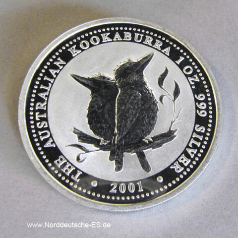 Australien Kookaburra 1 oz Silber 2001