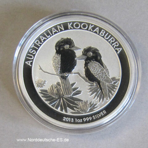 Australien Kookaburra 1 Oz Feinsilber 2013