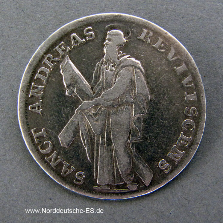 1_3 Taler 1700 HB Silber Georg Ludwig 1698-1714 Sanct Andreas