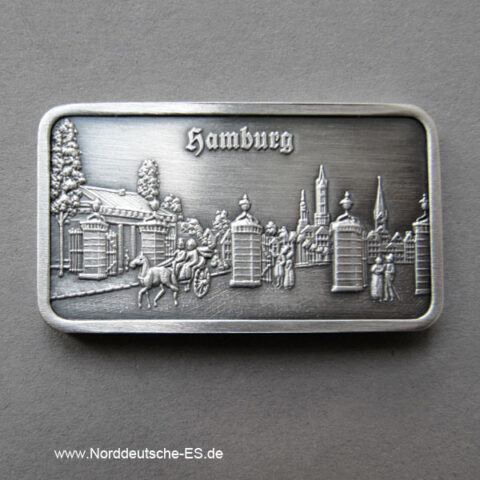 Silberbarren 1 oz Feinsilber 999 Heraeus Steintor Alt Hamburg