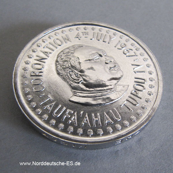 Tonga Palladium Münzen Set 1967 1 Hau 1_2 Hau 1_4 Hau