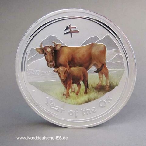 Australien 2009 Silbermünze 1 Kg Lunar II Year of Ox