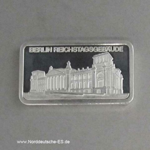 Silberbarren 1 oz Berlin Reichstag 999 Feinsilber