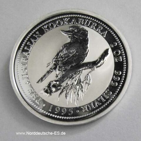 2 OZ Silber Kookaburra 1995