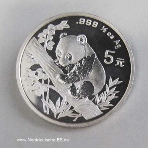 5 Yuan 1995 1/2 oz Silber Panda