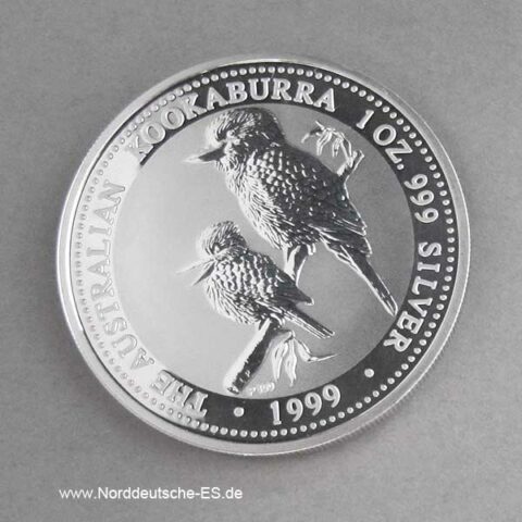 1 oz Kookaburra 1999 Silbermünze