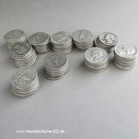 100 x USA Quarter Dollar