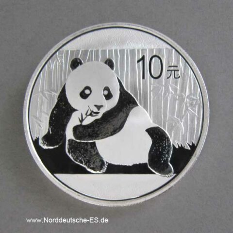 China Panda 1 oz Silber 10 Yuan 2015