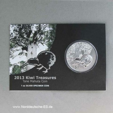 Neuseeland Kiwi 2013 Tane Mahuta Coincard