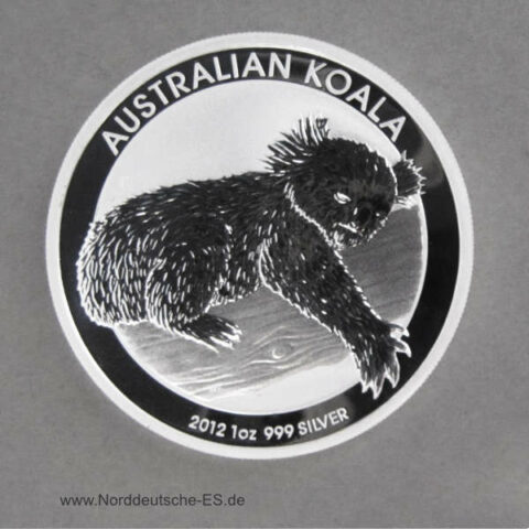 Australien 1 oz Koala Silbermünze 2012