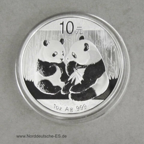 China Panda 1 oz Silber 10 Yuan 2009