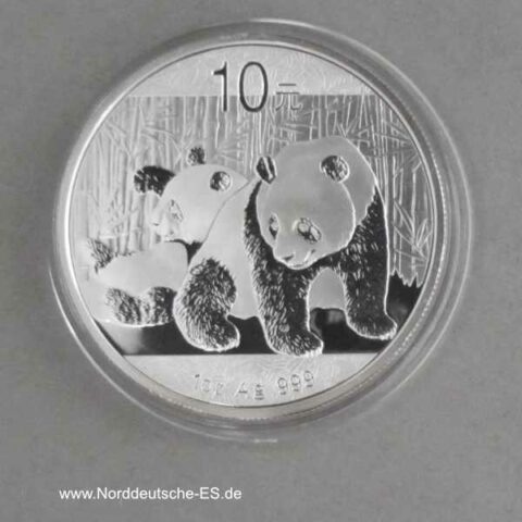 China Panda 1 oz Silber 10 Yuan 2010