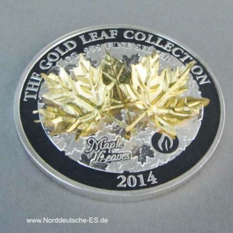 Samoa Maple Leaf 3D Gold Leaf Collection 2014