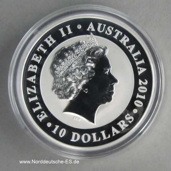 Australien 10 oz Silbermünze Koala 2010