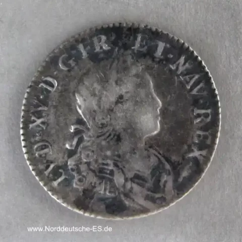 Frankreich 20 Soles 1/6 Ecu de Navarre 1719