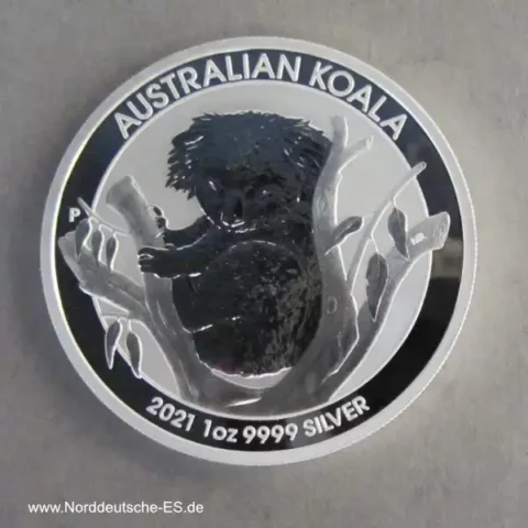 Australien 1 oz Koala Silbermünze 2021