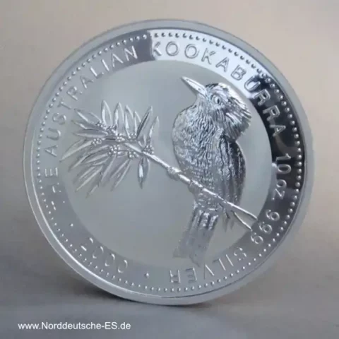 Australien 10 oz Silber Kookaburra 2000