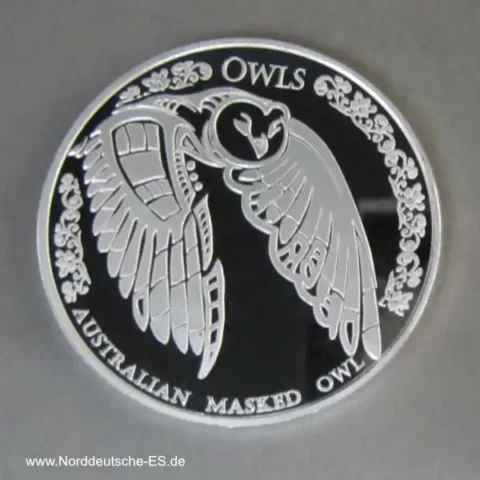 Tokelau 5 Dollars 1 oz Silber Owls 2022