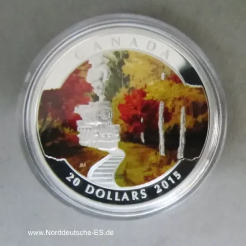 Kanada 1 oz Silber Autumn Express 20 Dollars 2015 Herbstexpress
