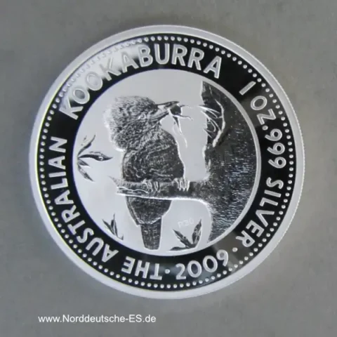 Australien 1 oz Silber Kookaburra Motiv 1993 Sonderausgabe 2009