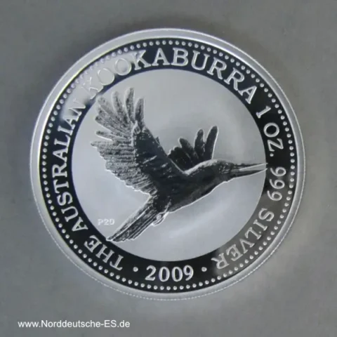 Australien 1 oz Silber Kookaburra Motiv 1996 Sonderausgabe 2009
