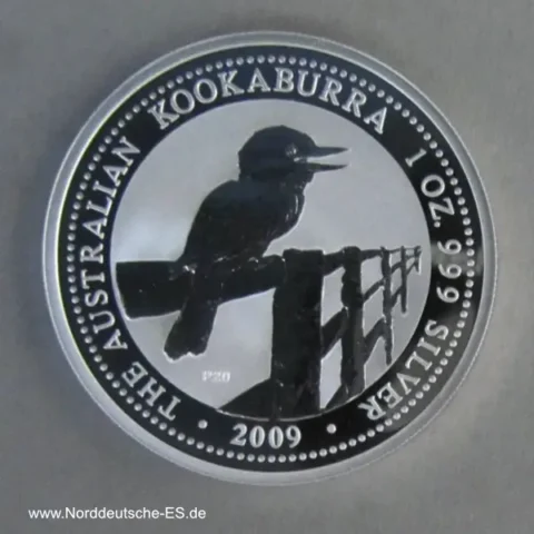 Australien 1 oz Silber Kookaburra Motiv 1998 Sonderausgabe 2009