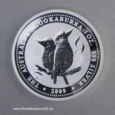 Australien 1 oz Silber Kookaburra Motiv 2001 Sonderausgabe 2009