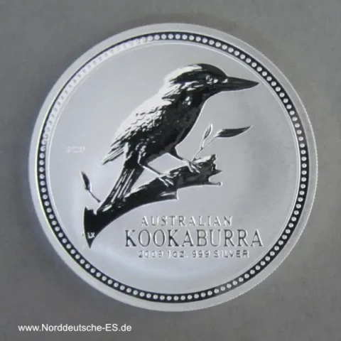 Australien 1 oz Silber Kookaburra Motiv 2003 Sonderausgabe 2009