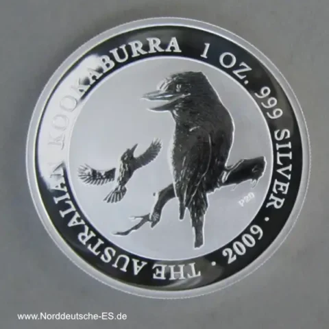 Australien 1 oz Silber Kookaburra Motiv 2004 Sonderausgabe 2009