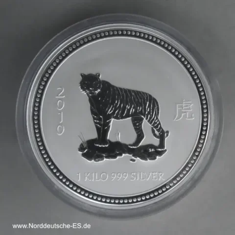 Australien 1 Kilogramm Jahr des Tigers 2010 Silber 1 Kilo