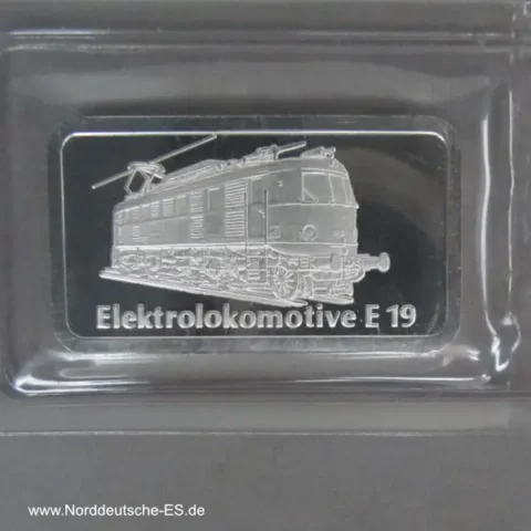 1 Unze Silberbarren Elektrolokomotive E 19